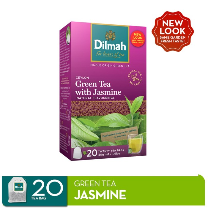 

Teh Dilmah No Envelope 20 sachet Jasmine