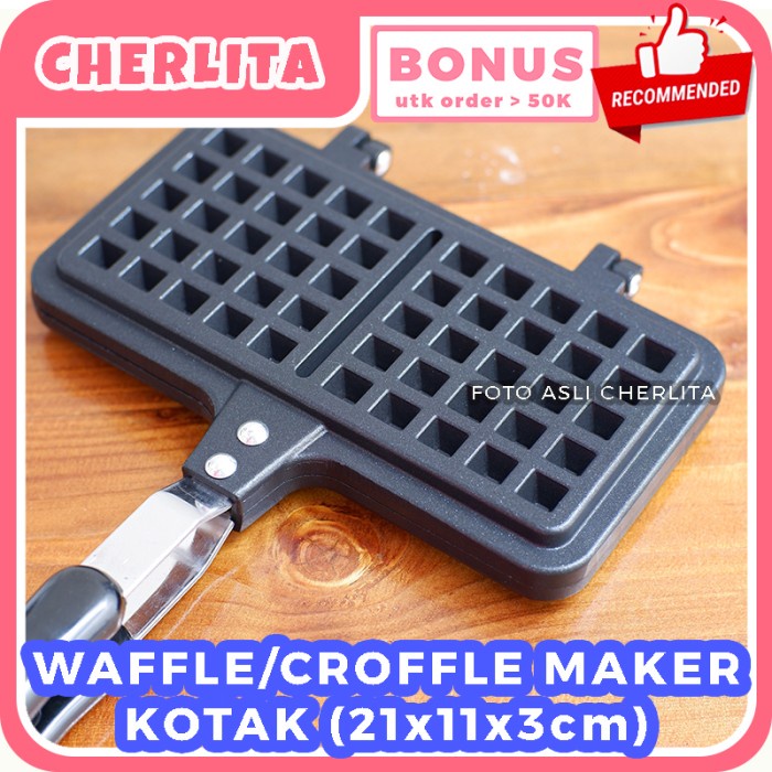 

Waffle Croffle Maker Pan Kotak Love Croissant Panci Panggang Kue