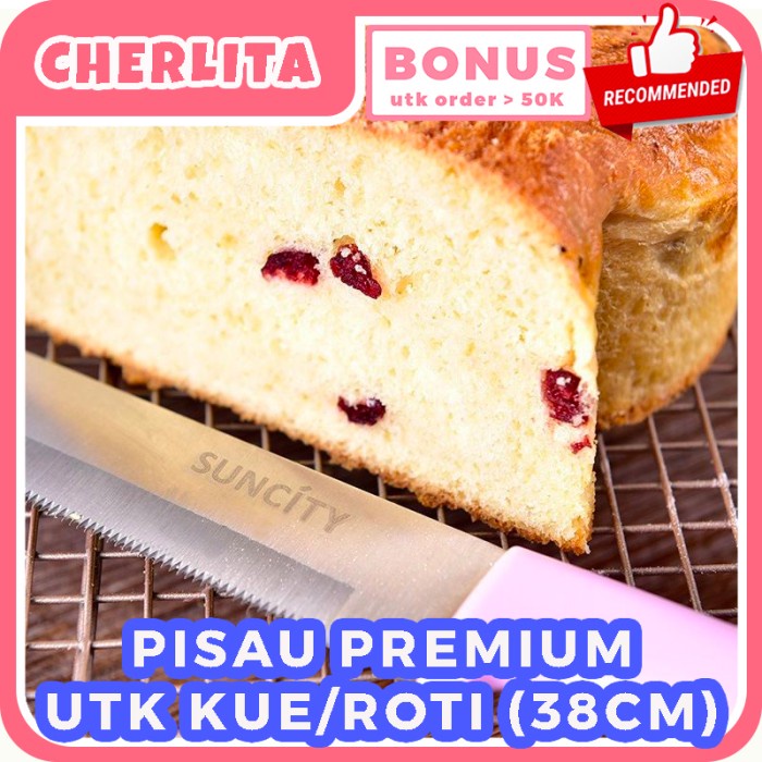 

Pisau Premium untuk Kue Roti Panjang Bergerigi Bread Knife Cake Slicer