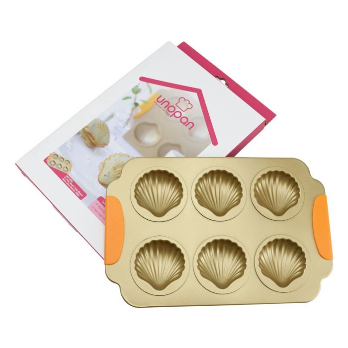 

Unopan UN11022 - 6 Links Shell Kerang Cake Mould Non-stick Series 1000