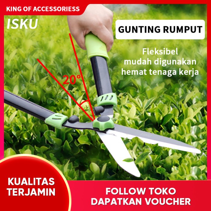 Terlaris Grs Isku Gunting Rumput Taman Gunting Tanaman Gunting Pangkas Daun Rumput