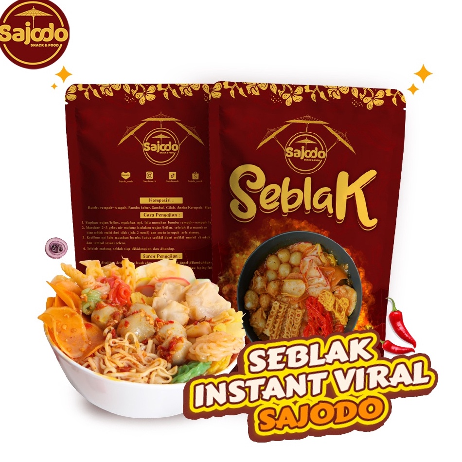 

[KODE N9IPI] SEBLAK INSTANT VIRAL KHAS SAJODO SNACK & FOOD