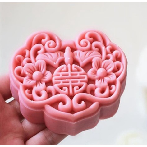 

Cetakan Kue Bulan Mooncake Press Mold 150gr - Cetakan Heart Love