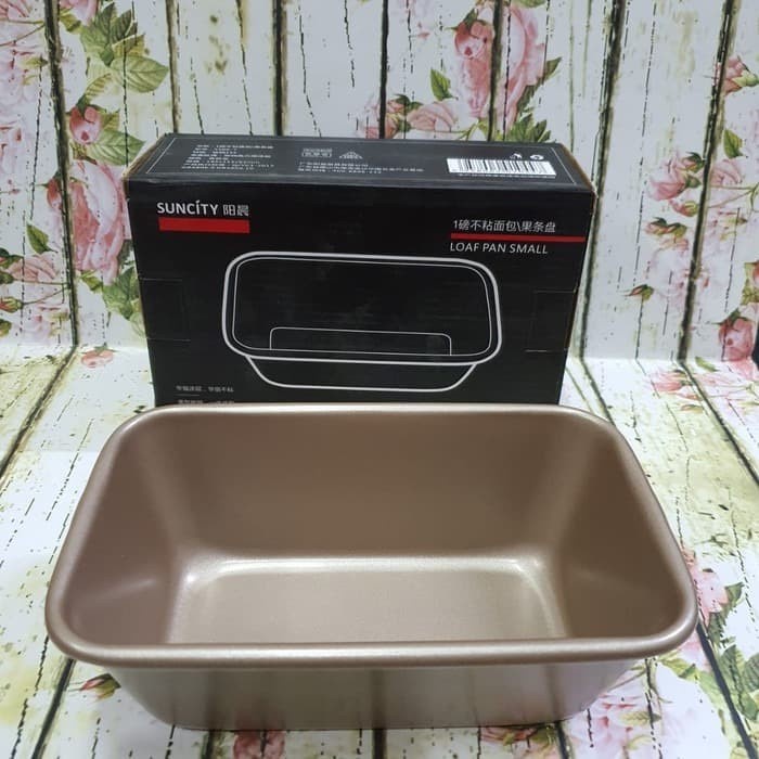 

Suncity Small Loaf Baking Pan / Loyang Roti / Kue - Gold