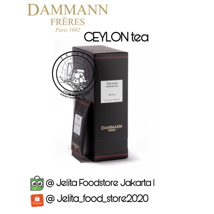 

Damman Black tea CEYLON O.P, BOX OF 24pcs (DAM4973)