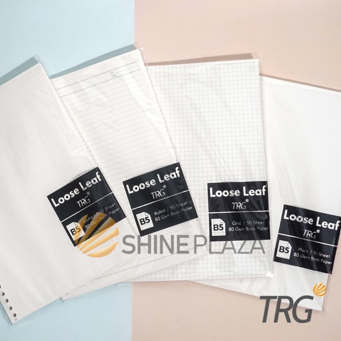

8M62NT39 Isi Loose Leaf B5 TRG - Refill Binder Paper B5 Bookpaper Dotted Grid Plain Ruled TRG 9mlpj