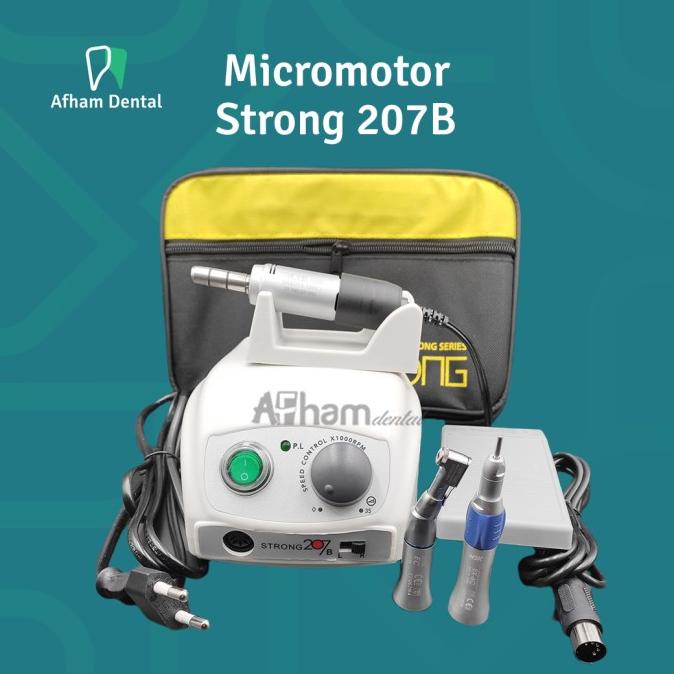MIKROMOTOR MICROMOTOR DENTAL STRONG SAESHIN 207 B LENGKAP