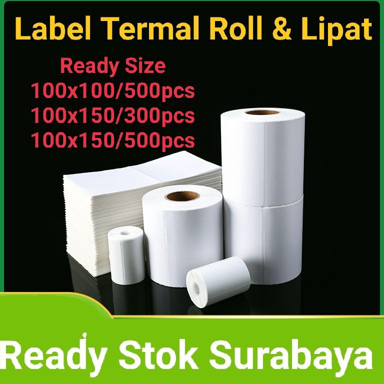 

Stock Banyak!! [SKY Label]LABEL STICKER THERMAL 100 X 150/100x100 BARCODE A6/Label OLSHOP csls7