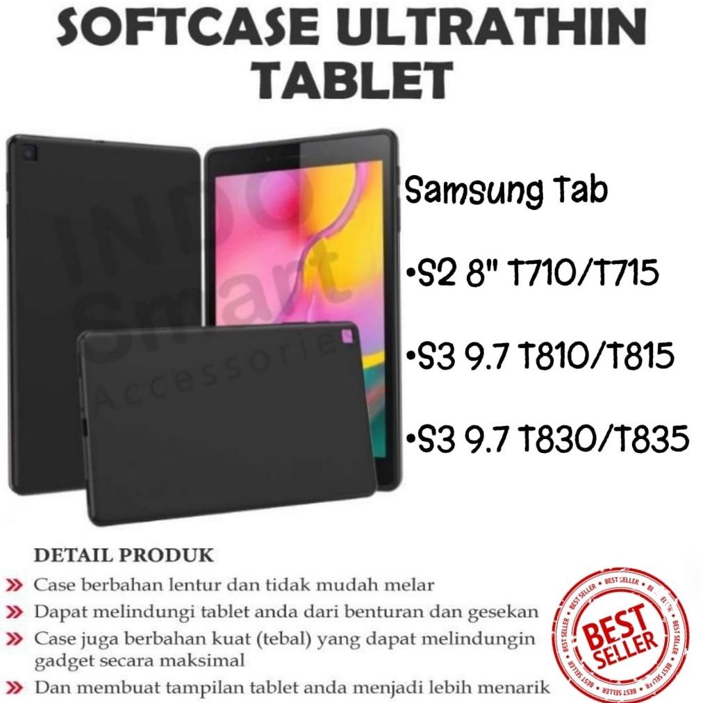 7.7 Softcase Samsung Tab S S2 S3 8 8.4 9.7 Inch T700 T705 T710 T715 T810 T815 T820 T825 Ultrathin Ga