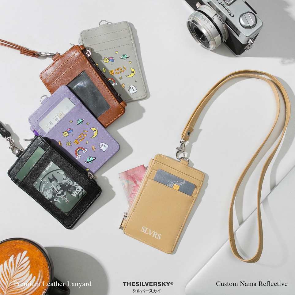 

Terbaru Thesilversky Lanyard Name Tag ID Card Kulit Premium