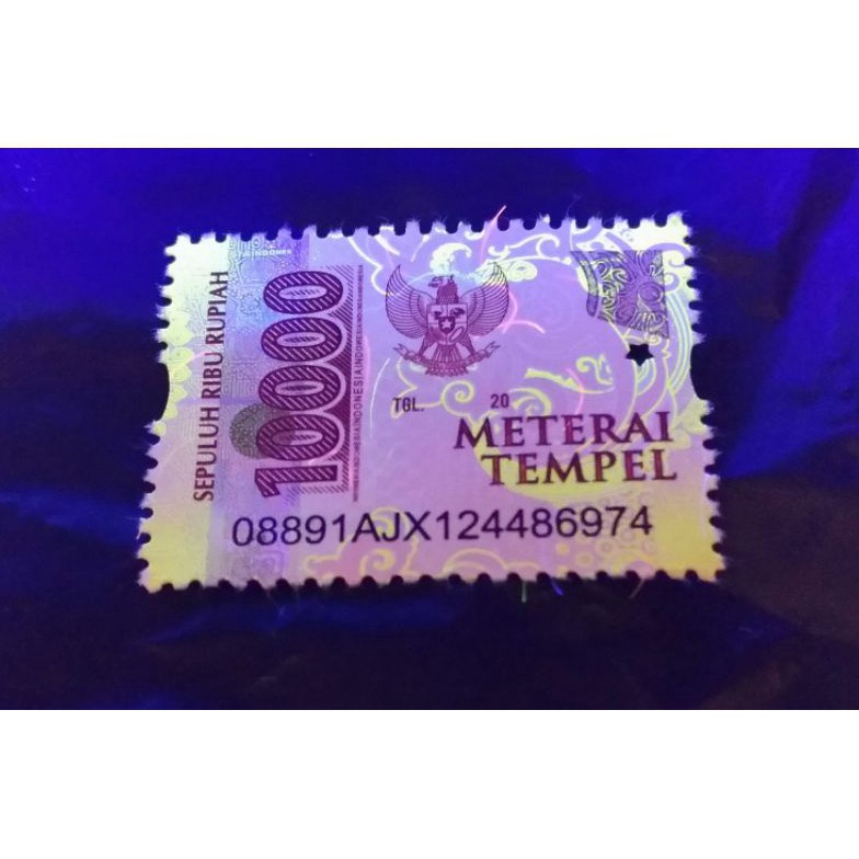 

Ready!! materai meterai tempel 10000 asli pos Model Baru ￣