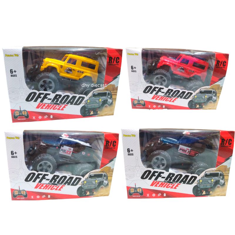 Mobil rc jeep off road 4x4 jeep hummer jeep police jep cruiser mainan anak remote control/rc climbin