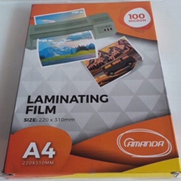 

82 PLASTIK LAMINATING A4 / LAMINATING A4 AMANDA 100 micron ⋆Terbaru