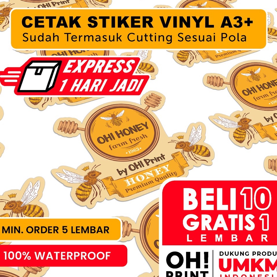 

Promo❃ Cetak Stiker Vinyl A3+ SEHARI JADI | Cetak Stiker Label Kemasan | Label Usaha Makanan V35 ➬