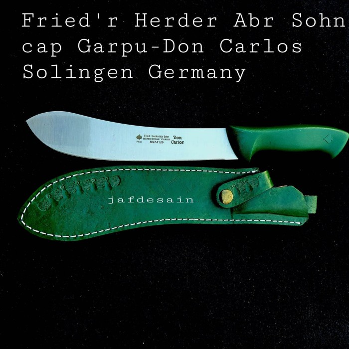 Herder Pisau cap Garpu Solingen Jerman 8 inci Stainless ORIGINAL