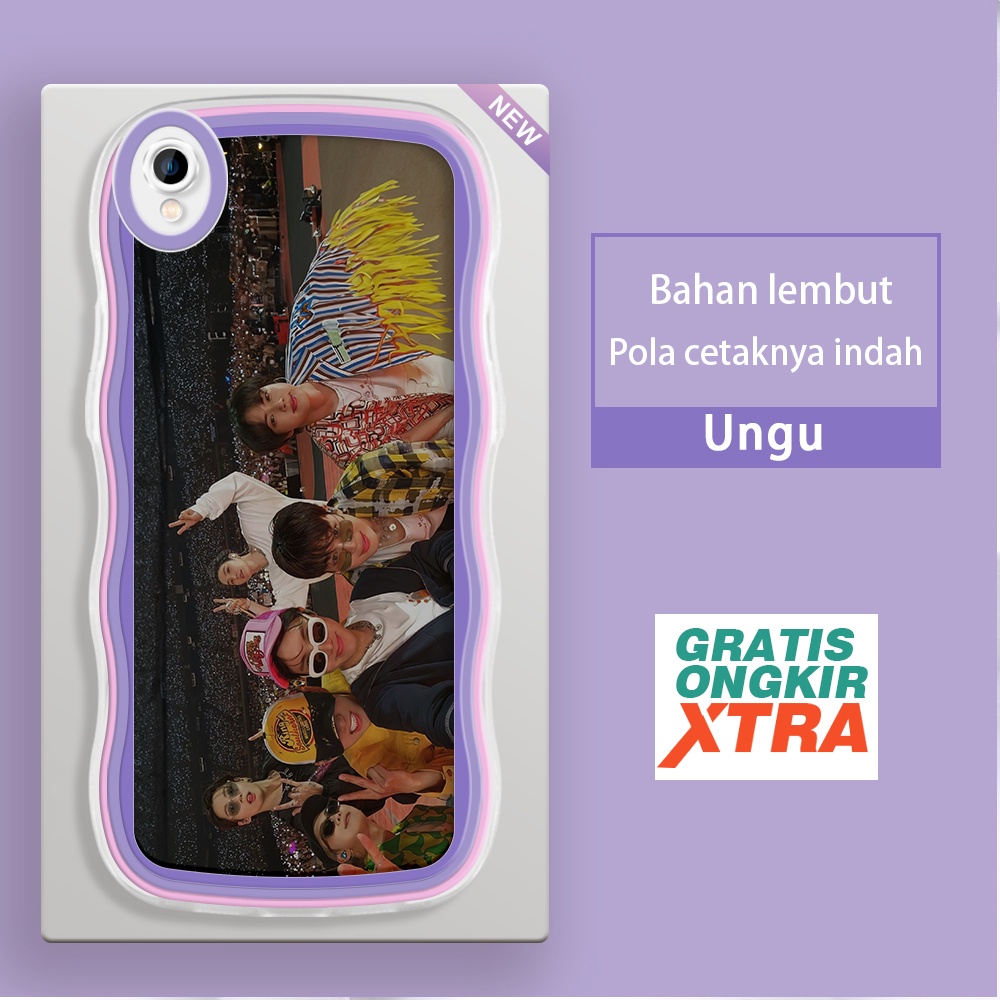 Mulia OPPO A37 A37F A53 2020 A52 A54 2021 A55 A57 2022 A59 Casing Ponsel Pola Konser BTS bintang Kor