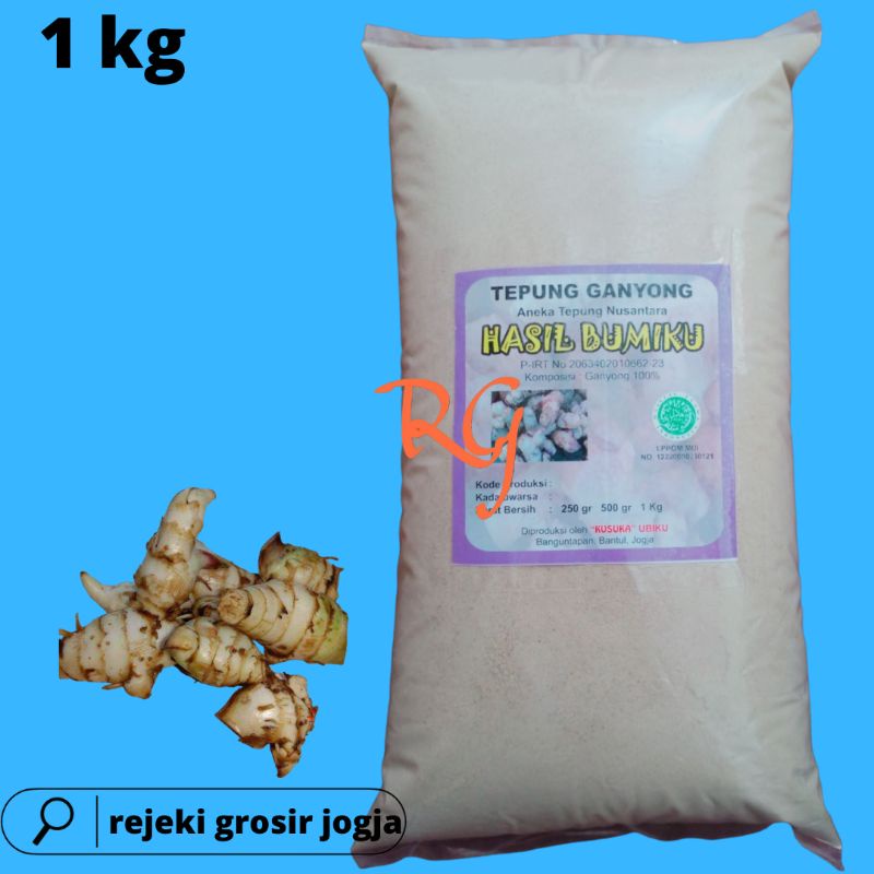 

Tepung GANYONG Organik kemasan 1 KG/Bubuk GANYONG 1 kg/Serbuk GANYONG Organik kemasan 1 KG