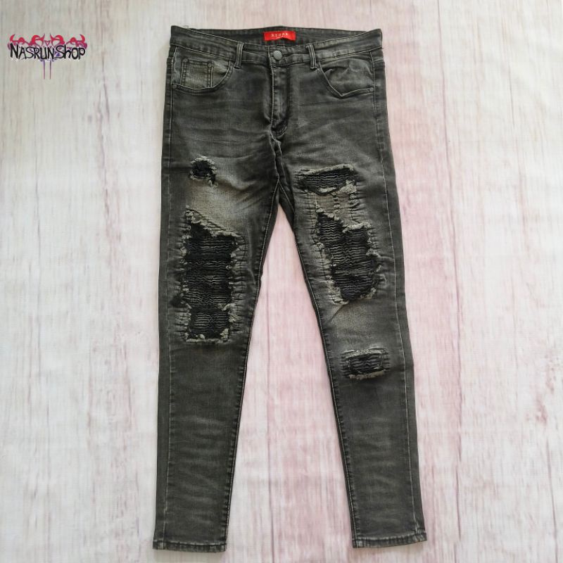 celana jeans rucas season 4 shadow black biker jeans rucasco rucas.co limited edition season 7 herit