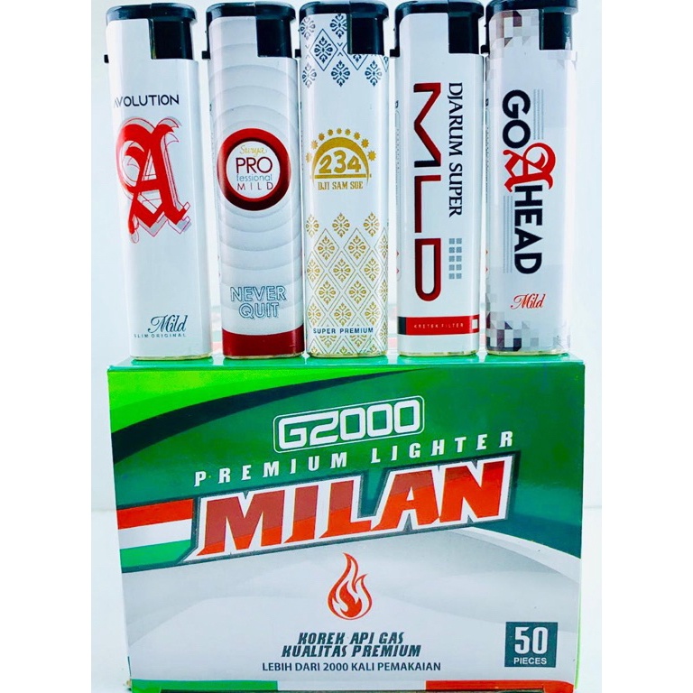 Hot Sale.. Korek Bara Milan G2000 (isi 50 pcs) M00