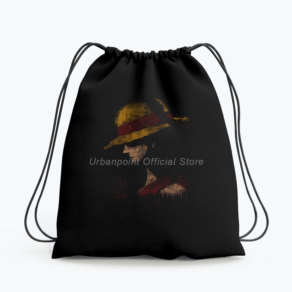 Tas Serut Anime Gymsack One Piece Monkey D Luffy / Tas Sekolah Multifungsi