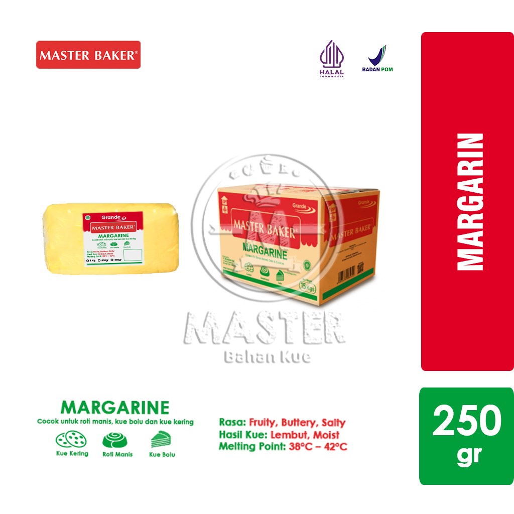 

Margarin Serbaguna Margarine Grande Master Baker [250 gr]