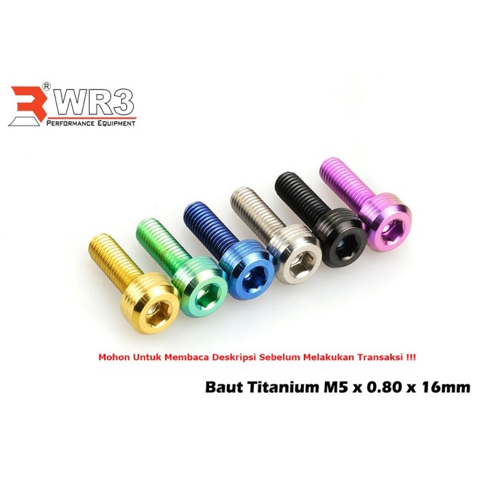 Terlaris Baut Titanium Wr3 Windshield Zx25R Cbr250Rr Ninja 150Rr 250 Fi Adv 150