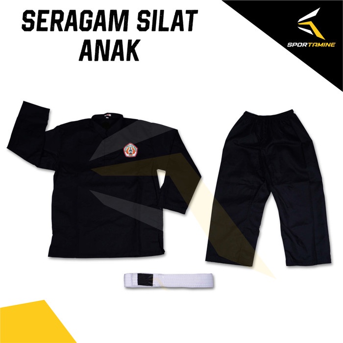 Terlaris Seragam Pencak Silat Hitam - Baju Pencak Silat Anak Ipsi