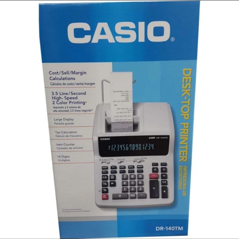 

CASIO KALKULATOR PRINT DR 140 TM CETAK