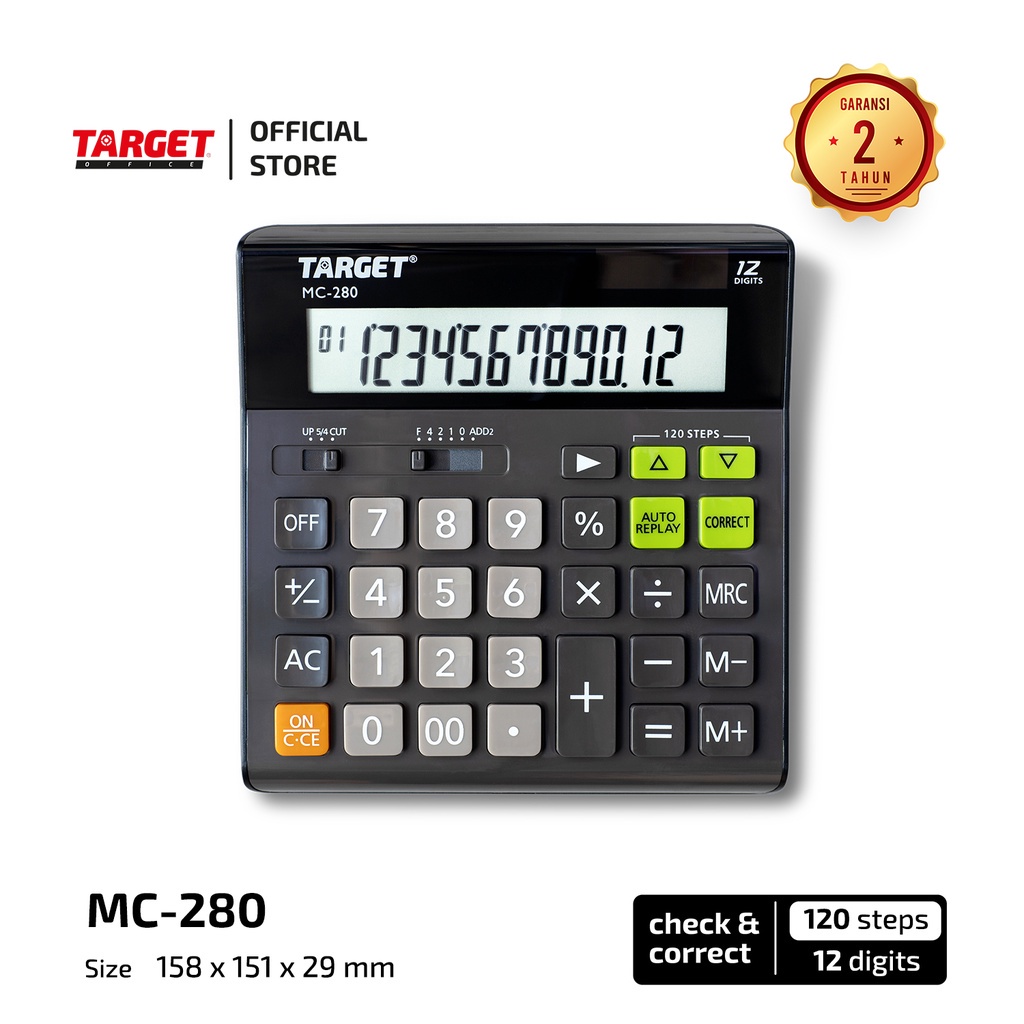 

TARGET MC-280 - DESKTOP CALCULATOR - 12 DIGIT