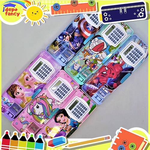 

NEW PROMO !!! KOTAK PENSIL TUTUP MAGNET 2 N + KALKULATOR LPY66-6 / TEMPAT PENSIL / TEPAK PENSIL /
