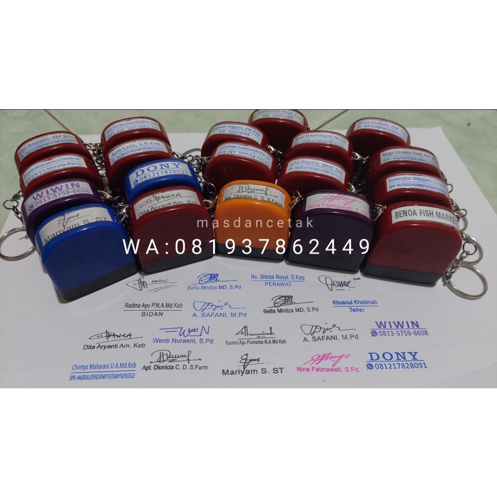 

STEMPEL NAMA DOKTER PERAWAT BIDAN LUNAS CUSTOM GANCI