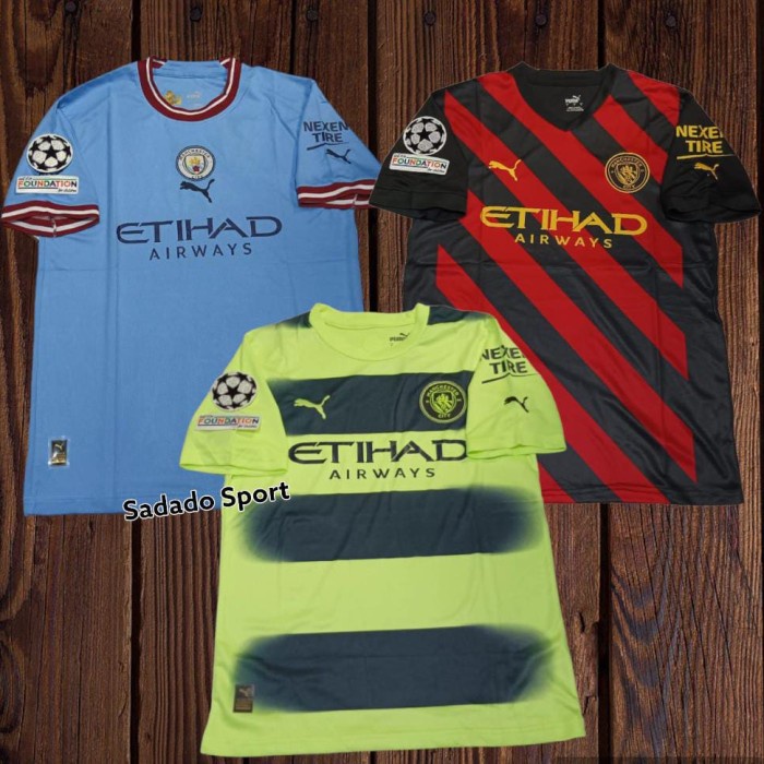 TERMURAH Jersey Man City Fullpatch UCL