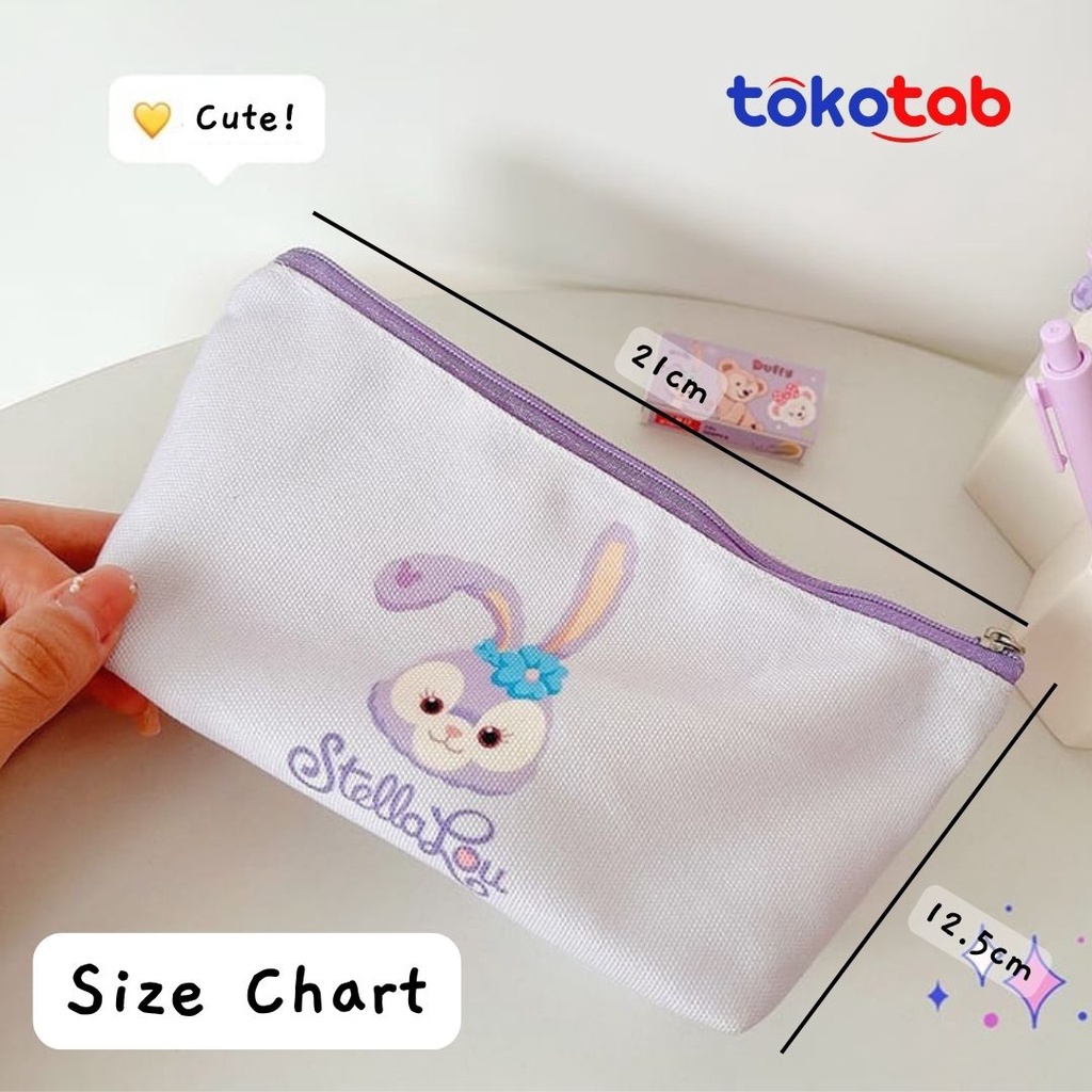 

TOKOTAB - TEMPAT PENSIL PREMIUM KOTAK PENSIL KARTUN TRANSPARAN SEKOLAHAN TAS PENYIMPANAN KOSMETIK