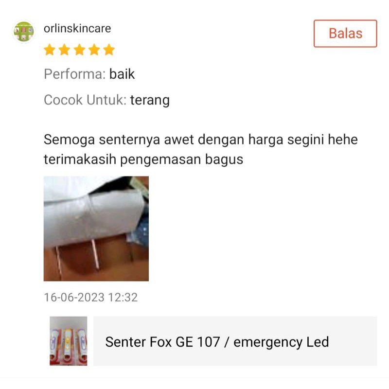 Senter Fox GE 107 / emergency Led