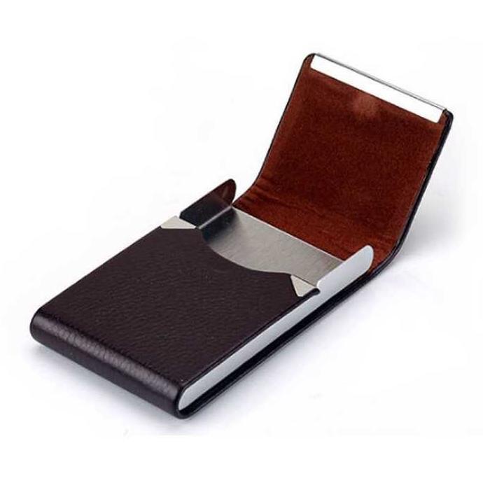 

Dompet Wallet Kartu Nama Credit Card Metal Kulit Sintetis Case Elegant