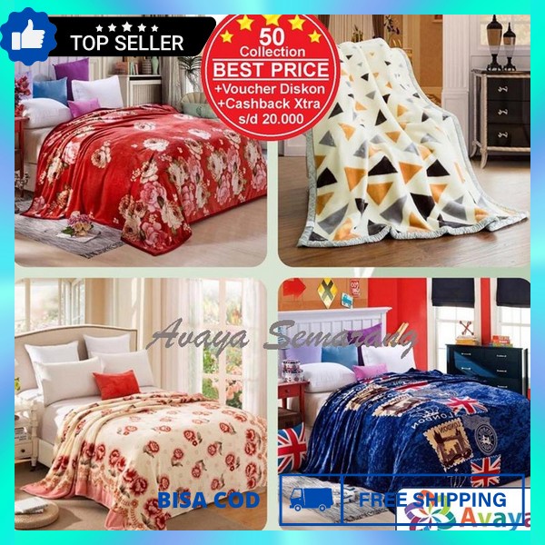 Selimut Premium Karakter Dewasa Anak Motif Murah Selimut Tebal Super Blangket Hotel Terlaris Lembut 