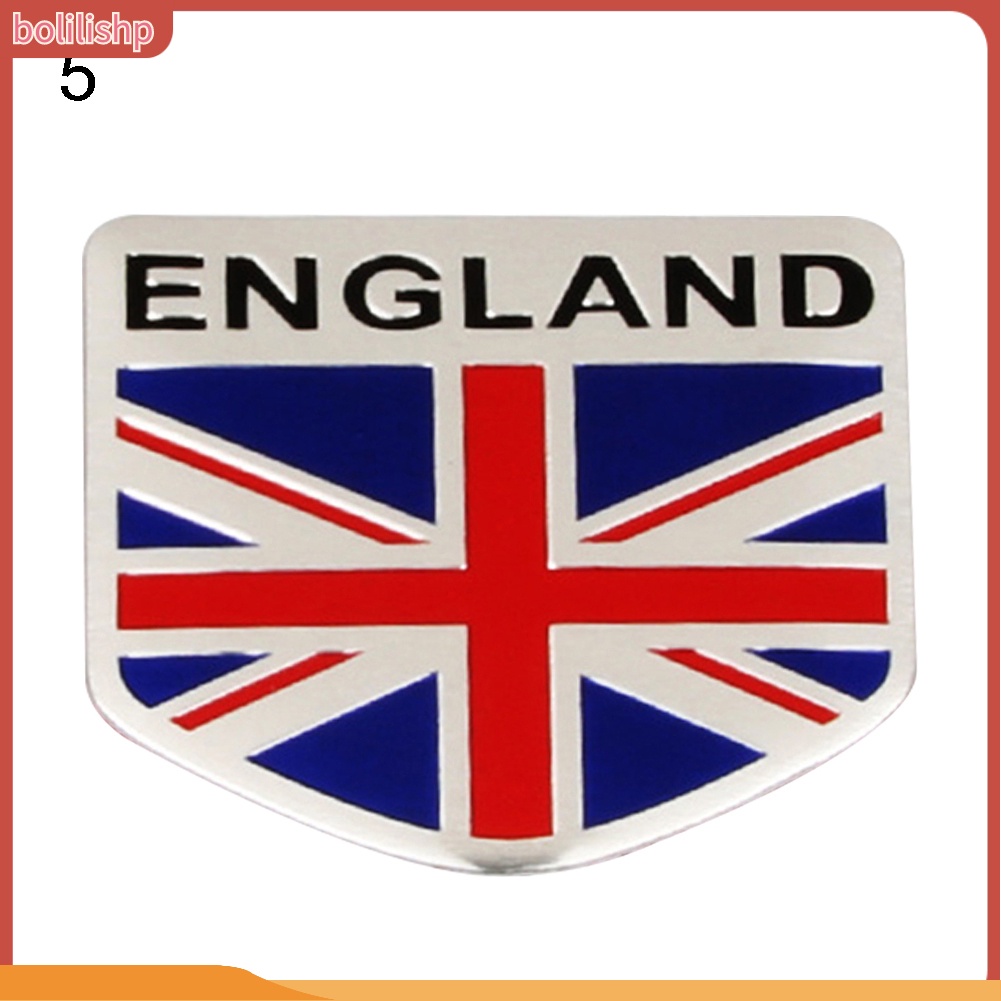 &lt;Bolilishp&gt; Stiker Emblem Bendera Nasional 3d Untuk Dekorasi Body / Bumper / Jendela Mobil