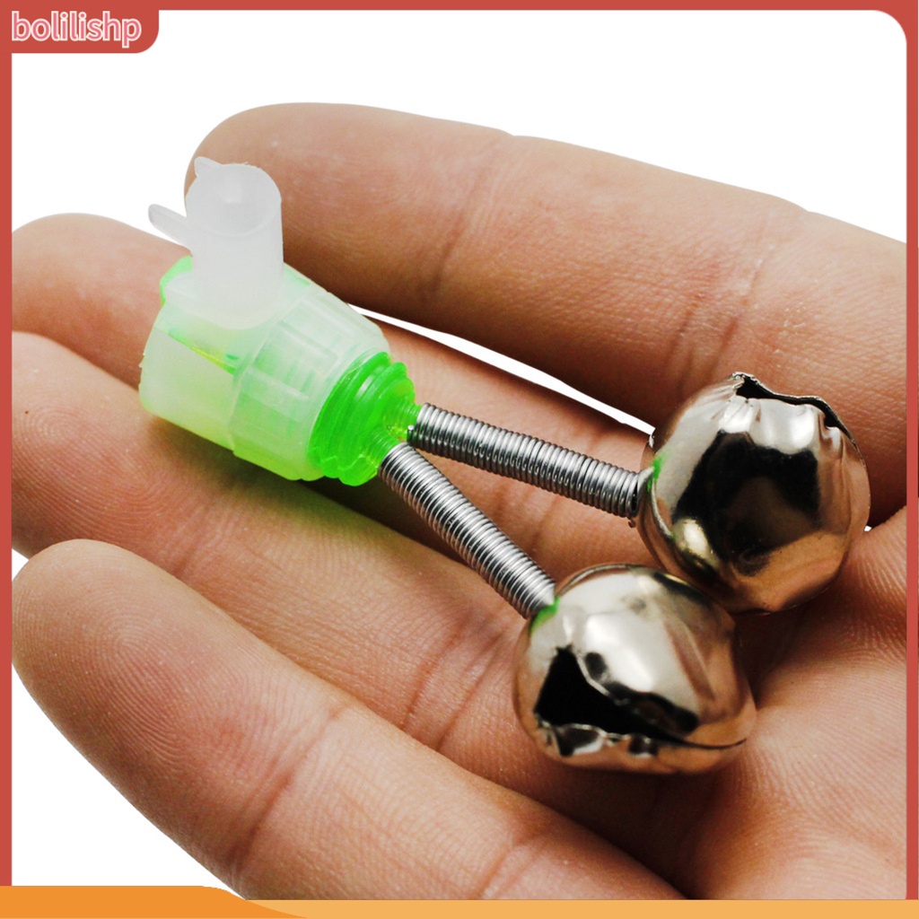 [Bolilishp] 10pcs Bel Alarm Memancing Dual Lonceng Desibel Tinggi Sensitif Mini Laut Pancing Gigit Alarm Bell Angling Persediaan