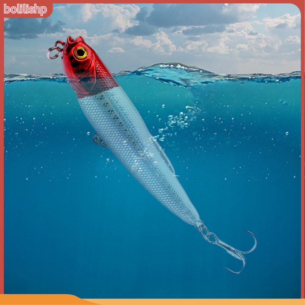 [Bolilishp] 8.8cm/9g Umpan Pancing Penembus Kuat Menggoda Air Atas Tajam Mengambang Popper Hardbait Untuk Pemancing