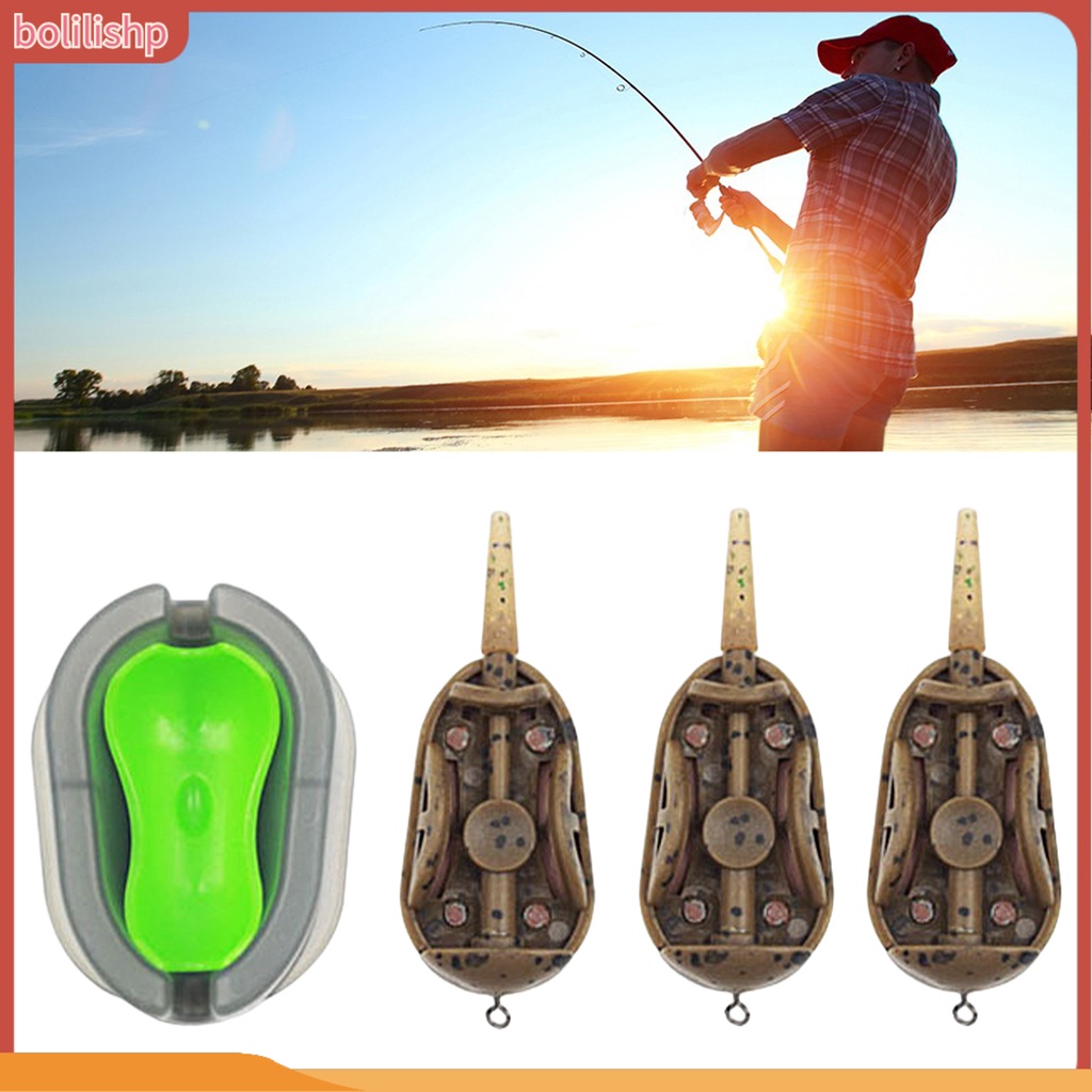 [Bolilishp] 4pcs/set Alat Pengumpan Memancing Portabel Ketangguhan Tinggi Tahan Lama Ringan Tahan Aus Menarik Ikan Ikan Gurame Silikon Alat Pemegang Umpan Cepat Rilis Cetakan