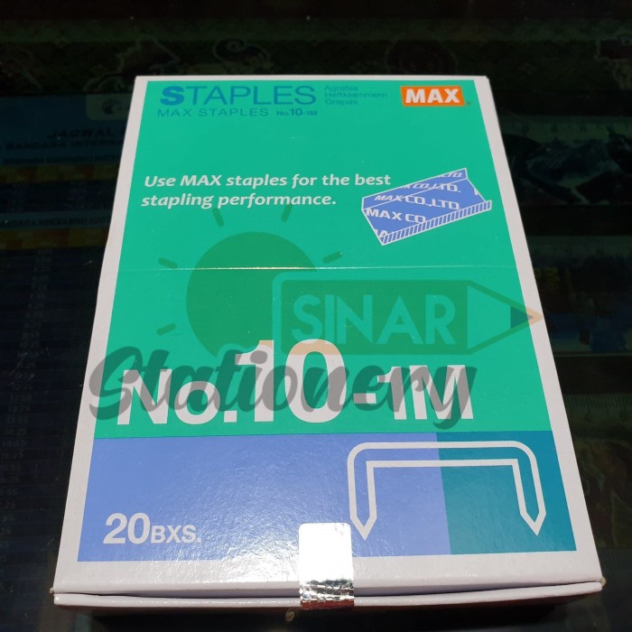 

Isi staples no 10 max ipak isi 20pc