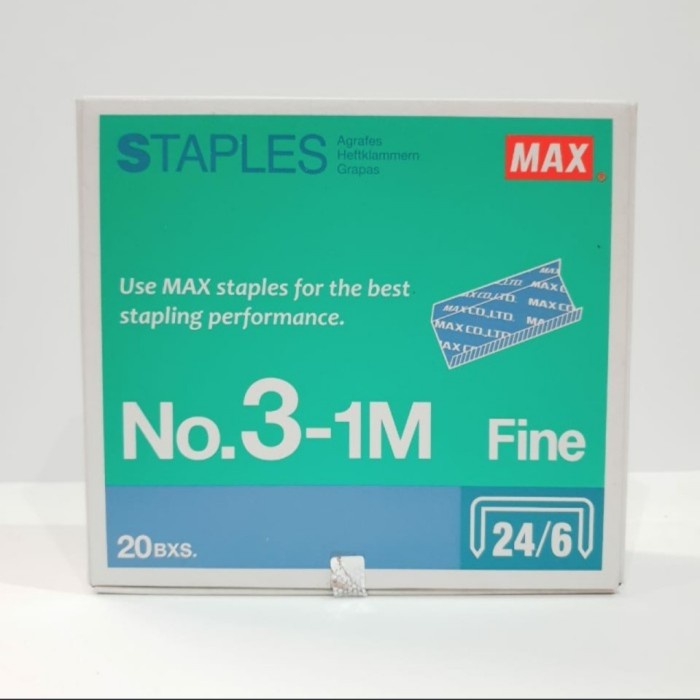 

isi staples no 3 satu dus isi 20 kotak kecil untuk stapler HD50