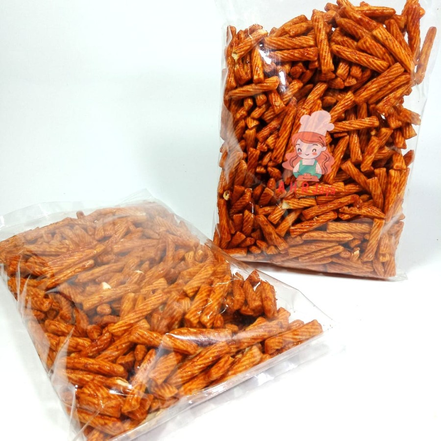 

Snack/jajanan/Cemilan Stik Pang-Pang Pedas/Snack Pangpang Pedes Manis Termurah 500gr 500gram