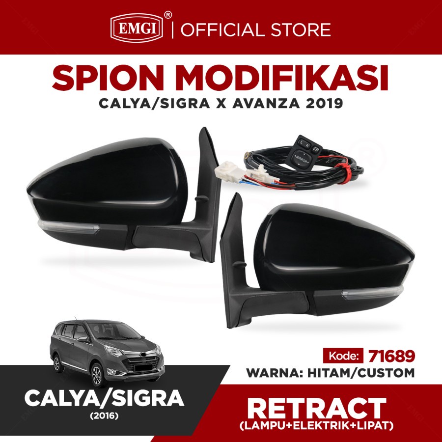 Modifikasi Spion Mobil Sigra Calya housing Avanza 2019 - Lipat