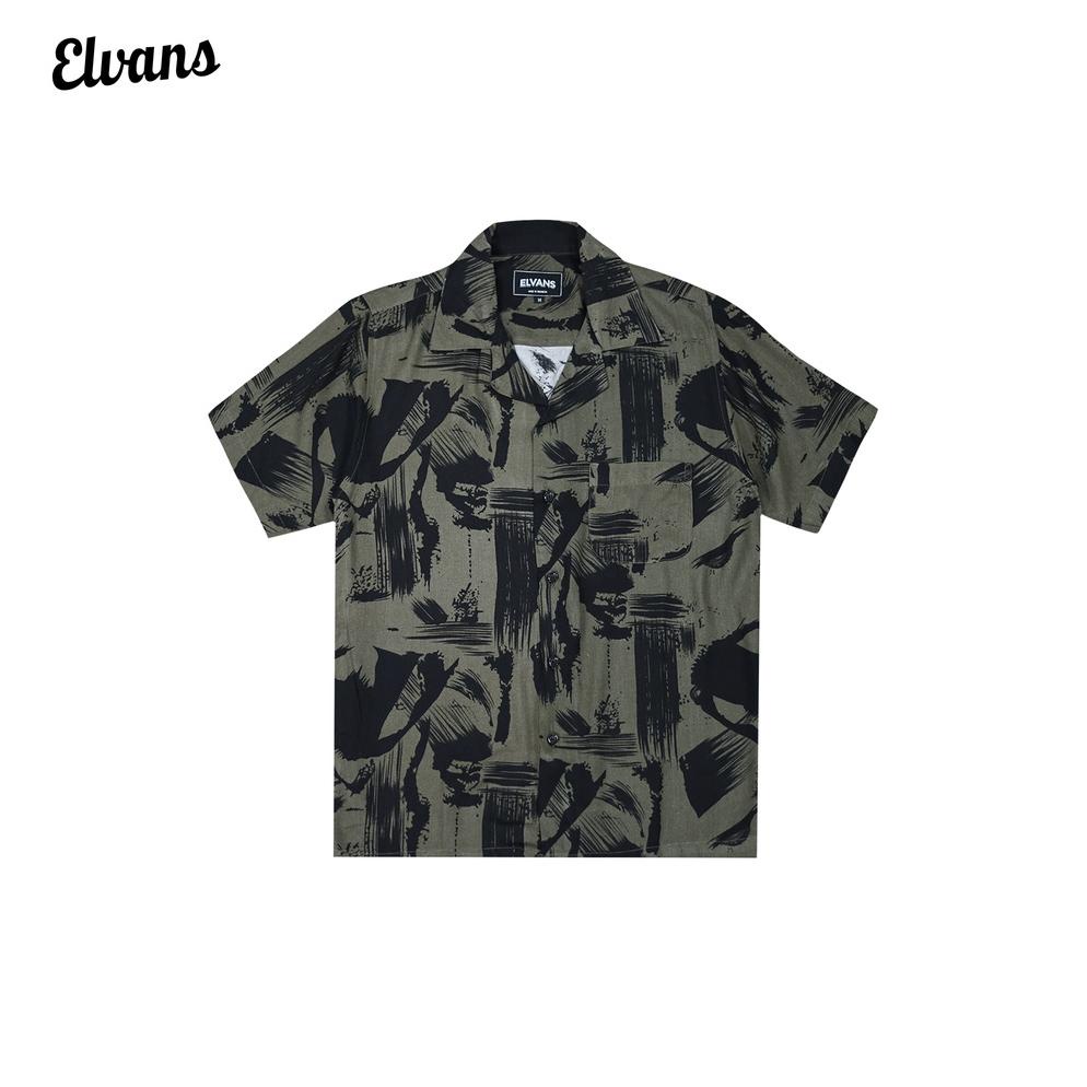 Sale Kemeja Pantai Motif Abstrak Salur By Elvans Chervil