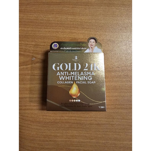 Gold 24K Anti-Melasma Whitening Collagen Facial Soap