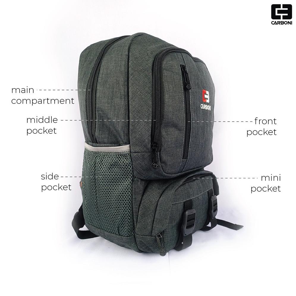 Limited Carboni Aa63 Tas Ransel Korean Style /Tas Laptop Casual
