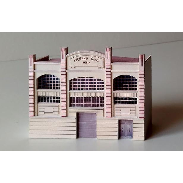 DIY Papercraft Pola Diorama Gedung Richard Ganz