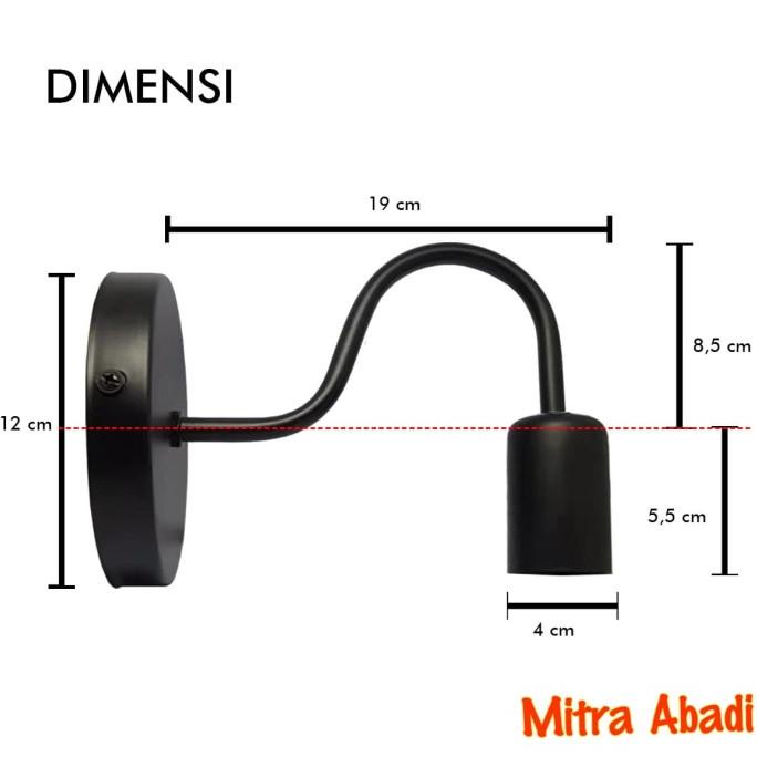 Diskon Bulan Ini Kap Lampu Gantung Simple Retro Wall Lamp Edison