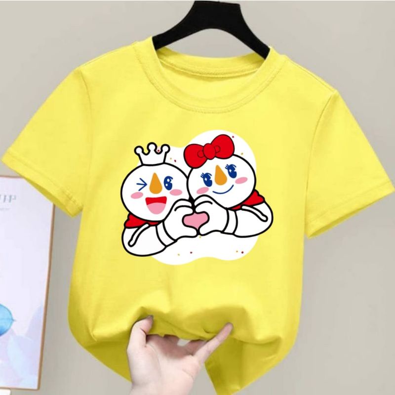 Baju Kaos Anak Cewek Cowok es cream MIXUE  Love Viral Terbaru Umur 1-12Tahun